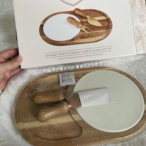 Twine Brand, Mini cheese board with ceramic plate